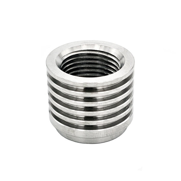 M18 x 1.5 O2 Sensor Bung - Heat Sink Style - 6AL4V Grade 5 Titanium