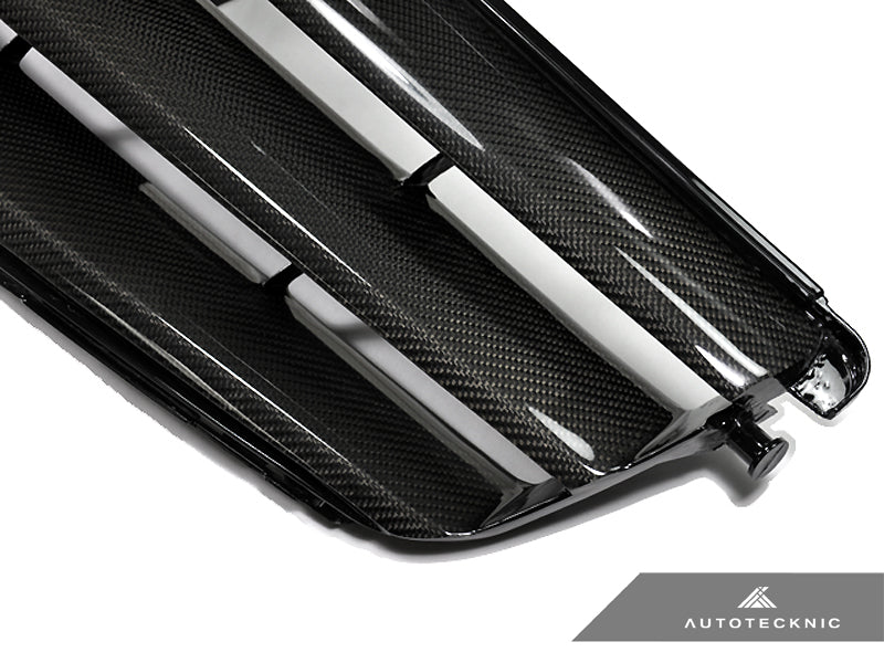 AutoTecknic Replacement Carbon Fiber Front Grille - Mercedes Benz W204 C-Class Sedan (2008-2013)