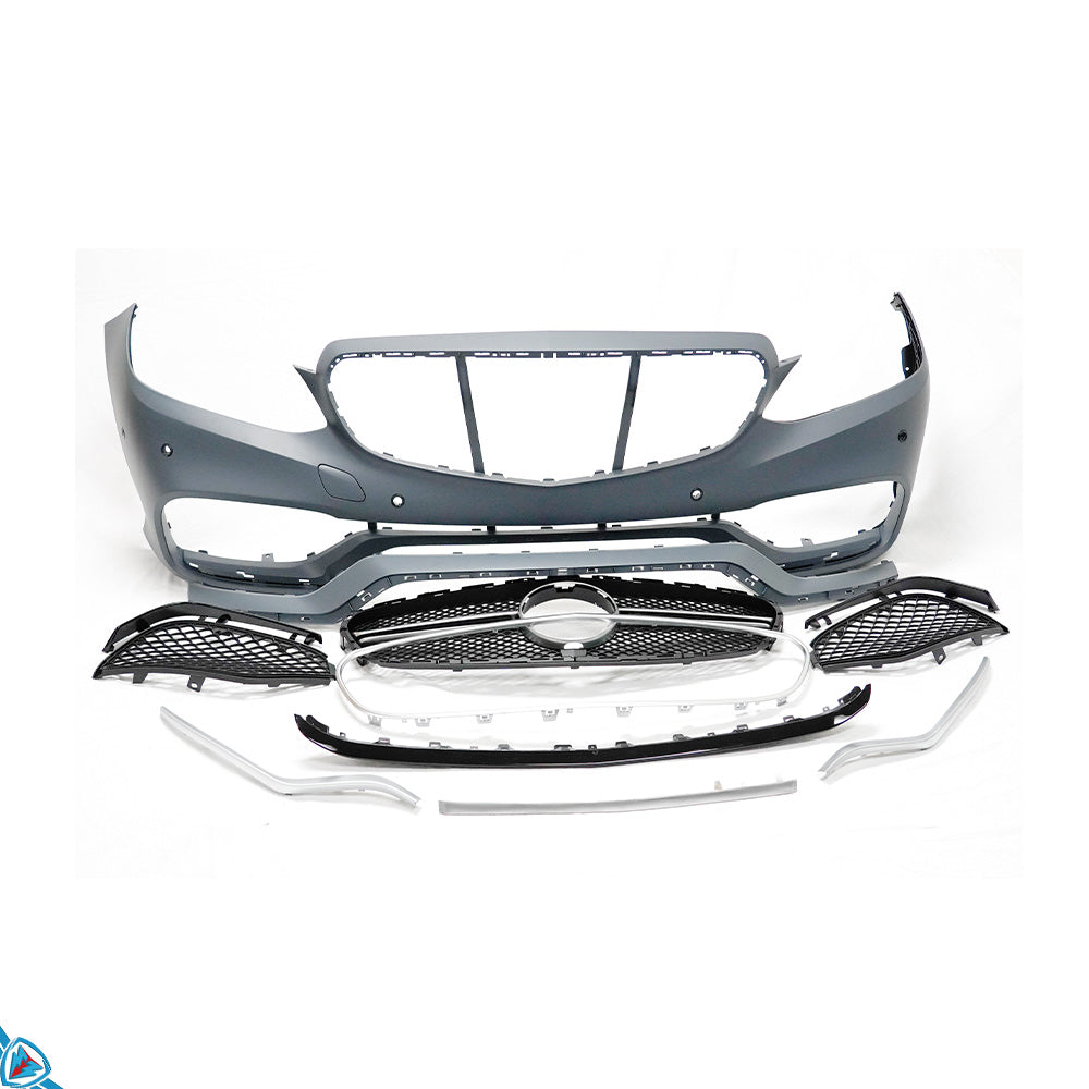 2014-2016 Mercedes Benz E-Class Facelift (W212) E63 AMG Style Polypropylene Front Bumper Conversion Kit | E3Tuning