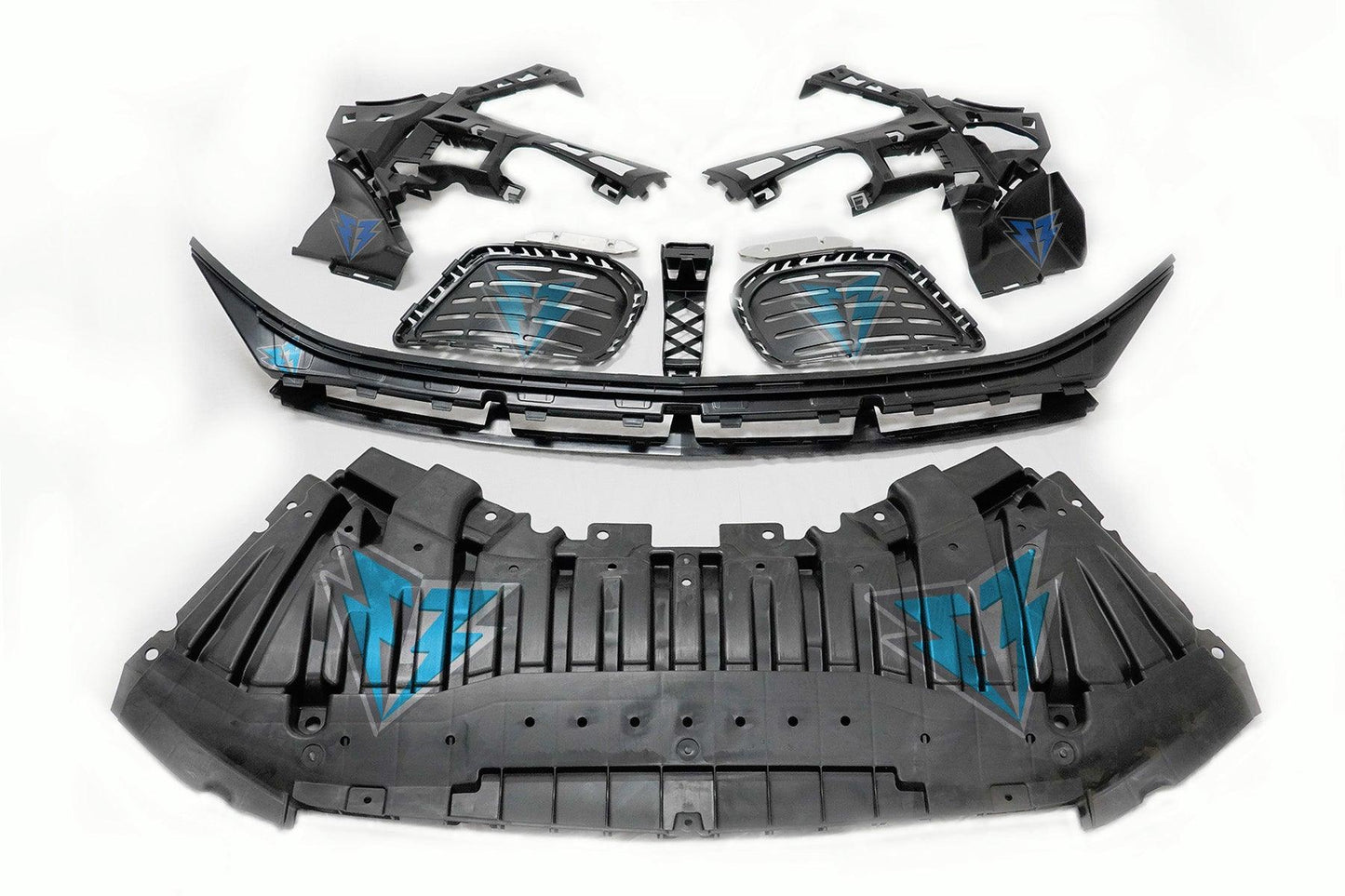 2014-2017 Mercedes Benz (W222) Pre-Facelift S-Class to S63 / S65 AMG Style Front Bumper Conversion Kit