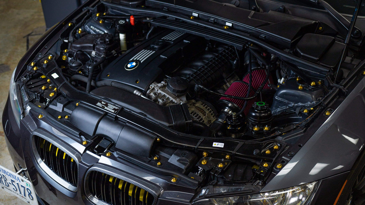 Stage 2 Titanium Hardware Engine Bay Kit - BMW E9X 335i (2007-2013)