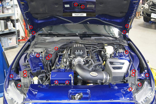Ford Mustang GT (2015-2017) Titanium Engine Bay Kit
