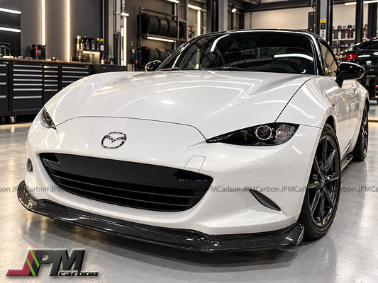 [JPMCarbon] CS Style Carbon Fiber Front Bumper Add-on Lip Fits For 2016-2025 Mazda Miata MX-5 ND Only