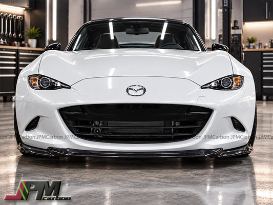 [JPMCarbon] GV Style Carbon Fiber Front Bumper Add-on Lip Fits For 2016-2025 Mazda Miata MX-5 ND Only