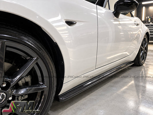 [JPMCarbon] CS Style Carbon Fiber Side Skirt Add-on Lips Fits For 2016-2025 Mazda Miata MX-5 ND Only