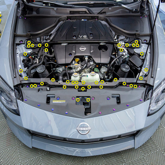 Stage 1 Titanium Hardware Engine Bay Kit - 2023+ Nissan Z