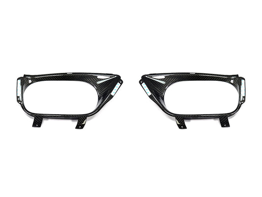 AutoTecknic Dry Carbon Exhaust Shield - Nissan R35 GTR