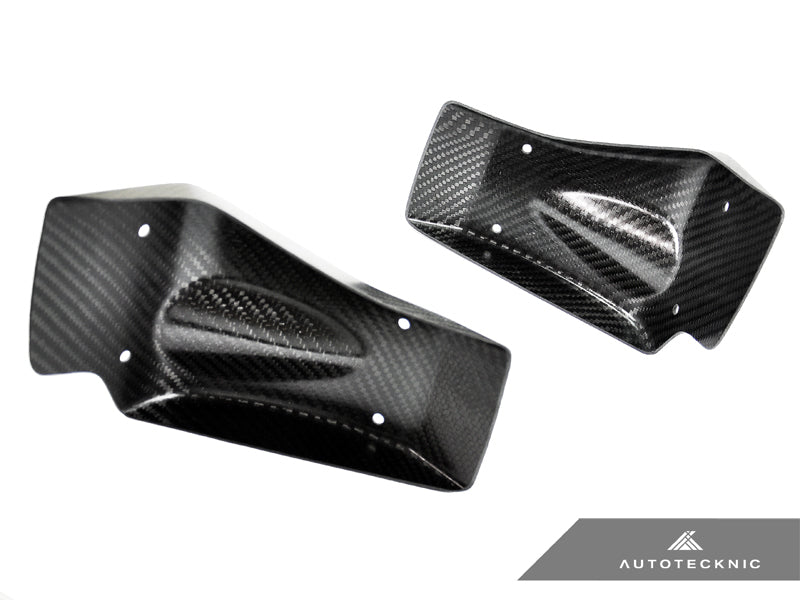 AutoTecknic Dry Carbon Fiber Brake Cooling Duct - Nissan R35 GTR
