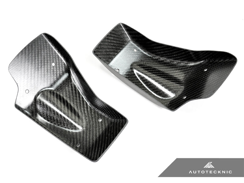 AutoTecknic Dry Carbon Fiber Brake Cooling Duct - Nissan R35 GTR