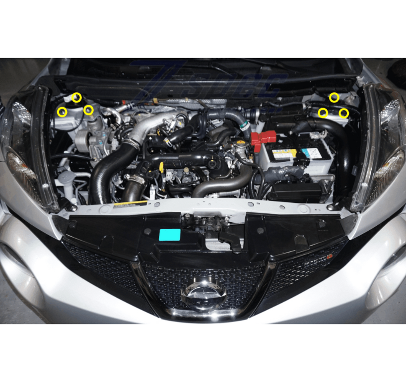 ZSPEC Front Struts Fastener Kit for Nissan Juke, Titanium