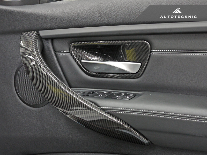 AutoTecknic Carbon Door Grip Handle Trim Set - BMW F8X M3/ M4