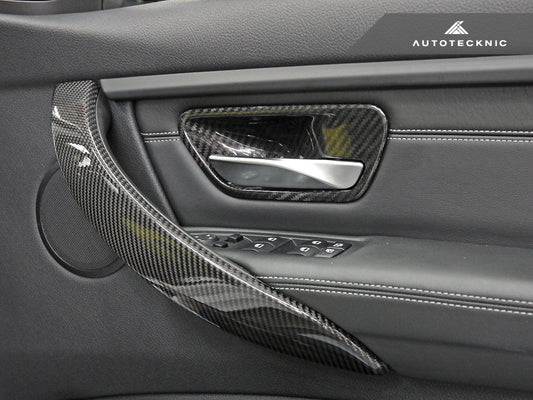 AutoTecknic Carbon Door Grip Handle Trim Set - BMW F8X M3/ M4