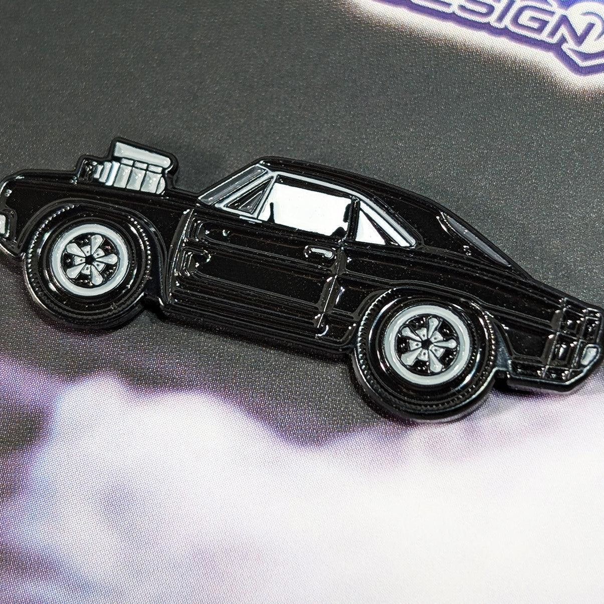 ZSPEC Collector Lapel / Hat Pin - Black Hotrod Charger