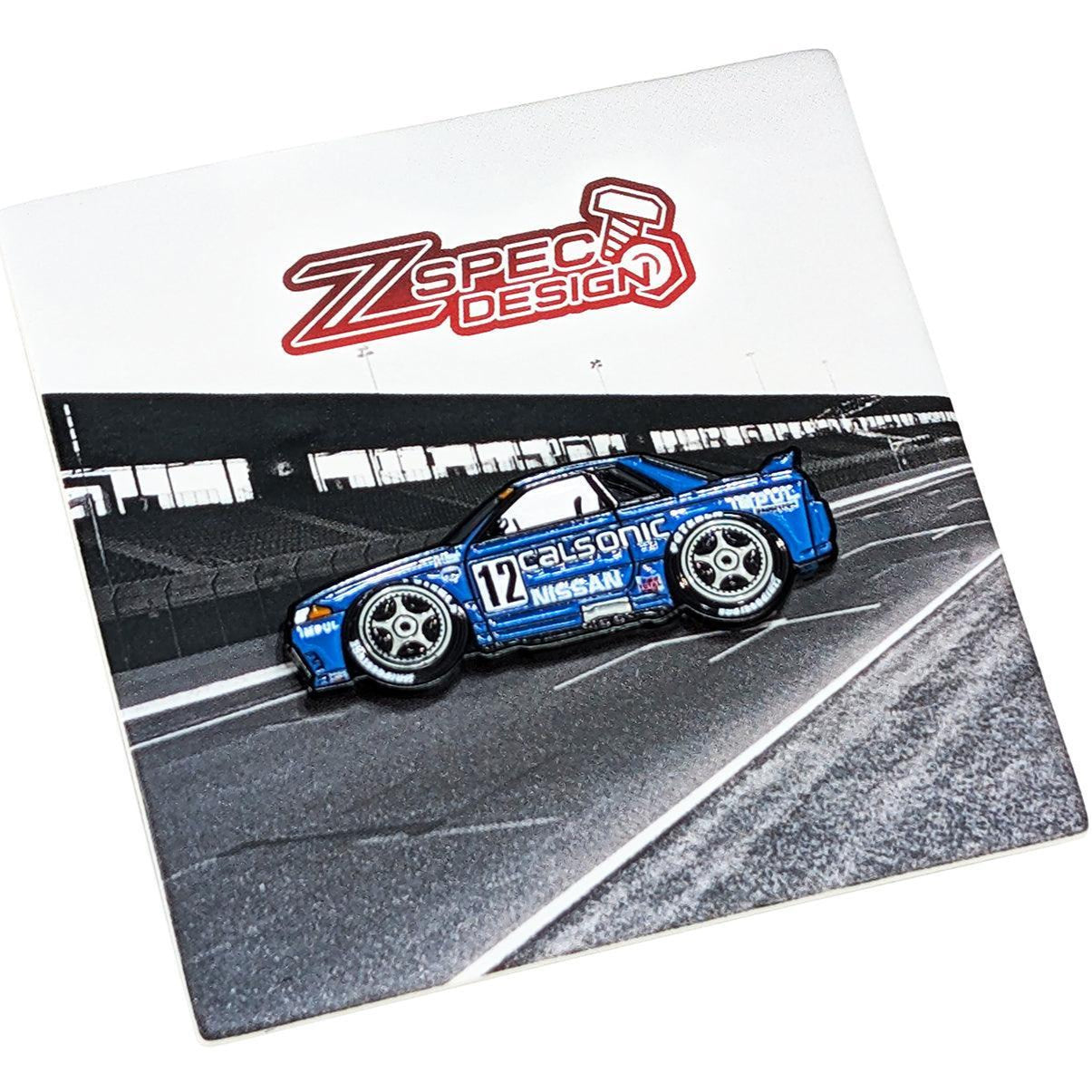 ZSPEC Collector Lapel / Hat Pin - R32 GT-R Calsonic Race Car Homage