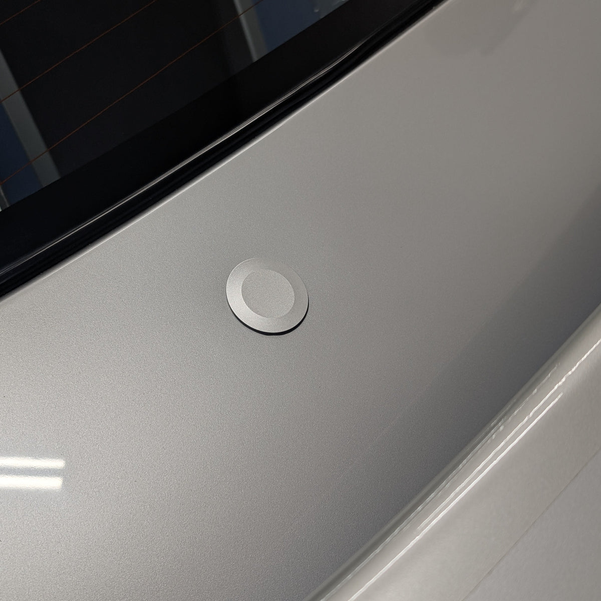 ZSPEC 44mm Rear Wiper Hole-Cover/Cap/Plug, Weatherproof, Billet, Silver Finish