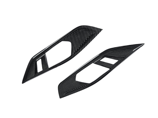 AutoTecknic Dry Carbon Interior Door Handle Trim Set - BMW G22 4-Series