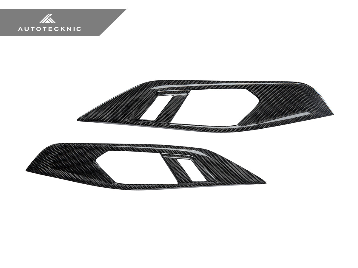 AutoTecknic Dry Carbon Interior Door Handle Trim Set - G22 4-Series