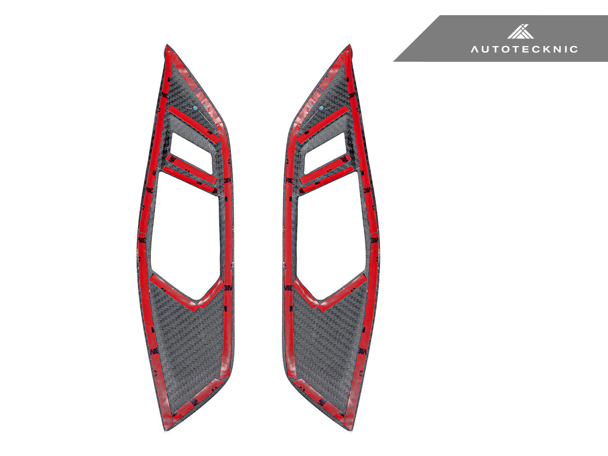 AutoTecknic Dry Carbon Interior Door Handle Trim Set - G22 4-Series