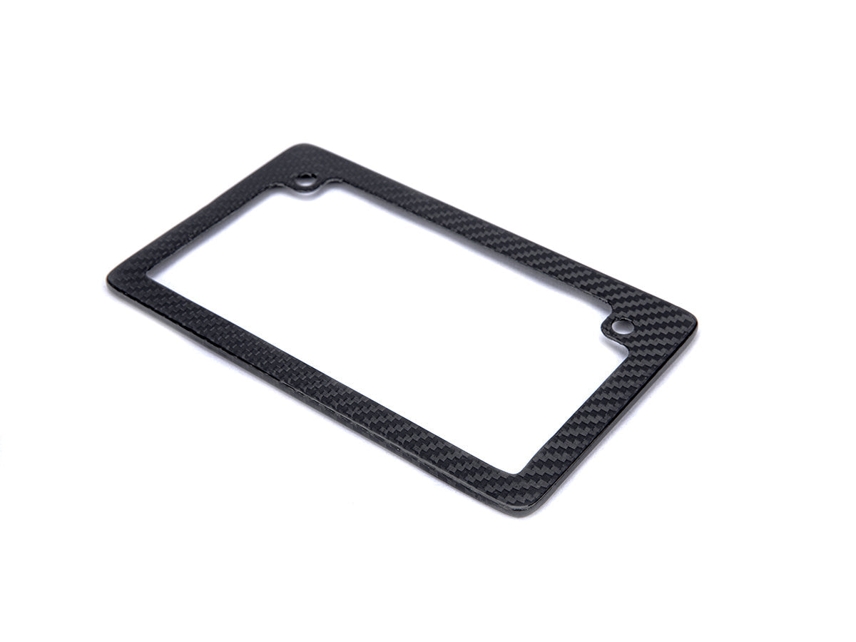 AutoTecknic Dry Carbon Fiber Motorcycle License Plate Frame