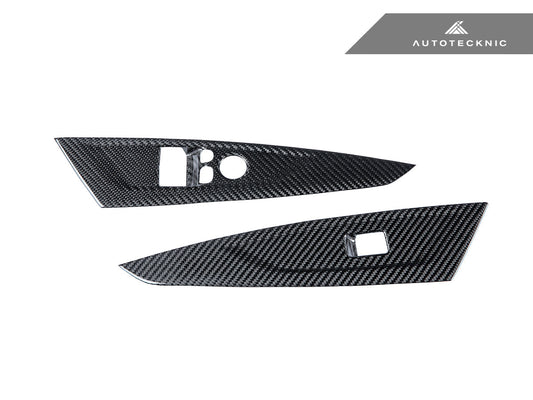 AutoTecknic Dry Carbon Window Switch Panel Trim Set - G22 4-Series