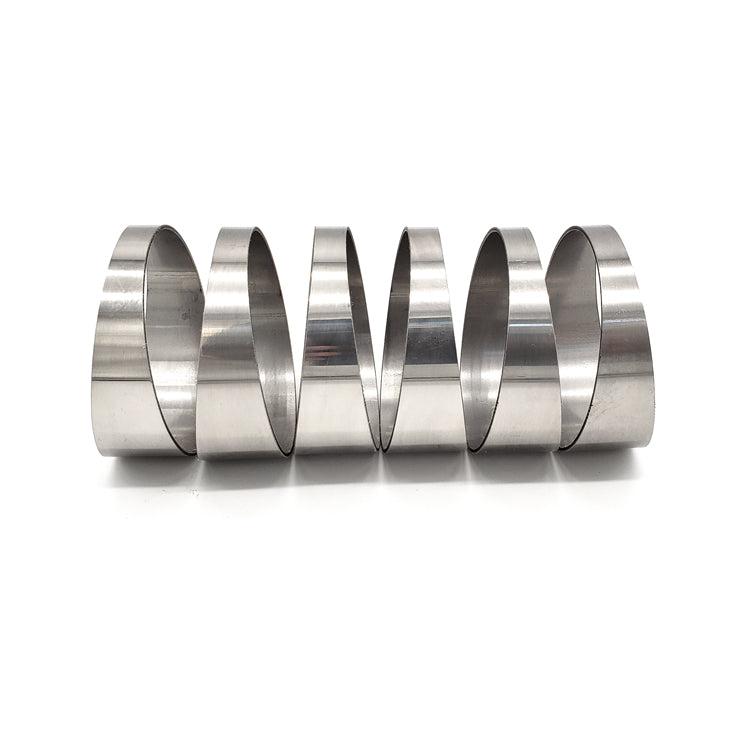 2.250" 16ga Tight Radius (1D) Pie Cut 304 Stainless (90° Bend - 6 Pieces Total)