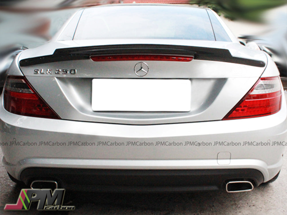 [JPMCarbon] V Style Carbon Fiber Trunk Spoiler For 2011-2020 Mercedes-Benz R172 SLK-Class & SLC-Class Only