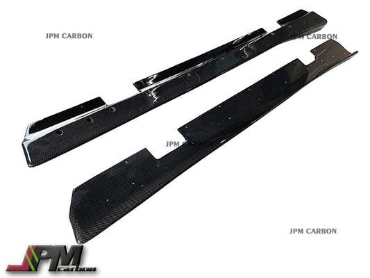 [JPMCarbon] VR Style Carbon Fiber Side Skirt Add-on Lips Fits For 2008-2016 Nissan R35 GT-R Only