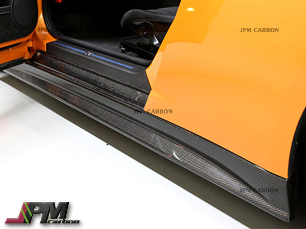 [JPMCarbon] Z Style Carbon Fiber Replacement Side SkirtsFits For 2008-2016 Nissan R35 GT-R Only
