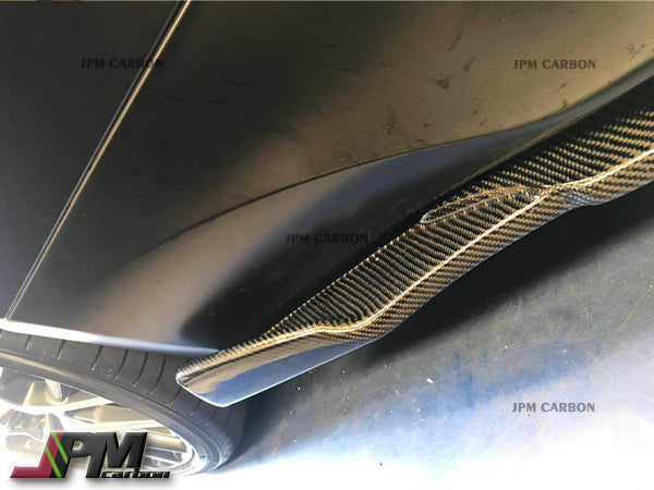 [JPMCarbon] AG Style Carbon Fiber Side Skirt Add-on Lips Fits For 2015-2018 Lexus RC with F-Sport Package Only