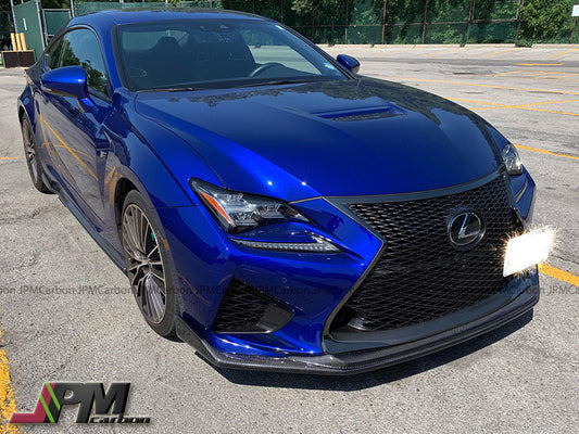 [JPMCarbon] G Style Carbon Fiber Front Bumper Add-on Lip Fits For 2015-2018 Lexus RC-F Only
