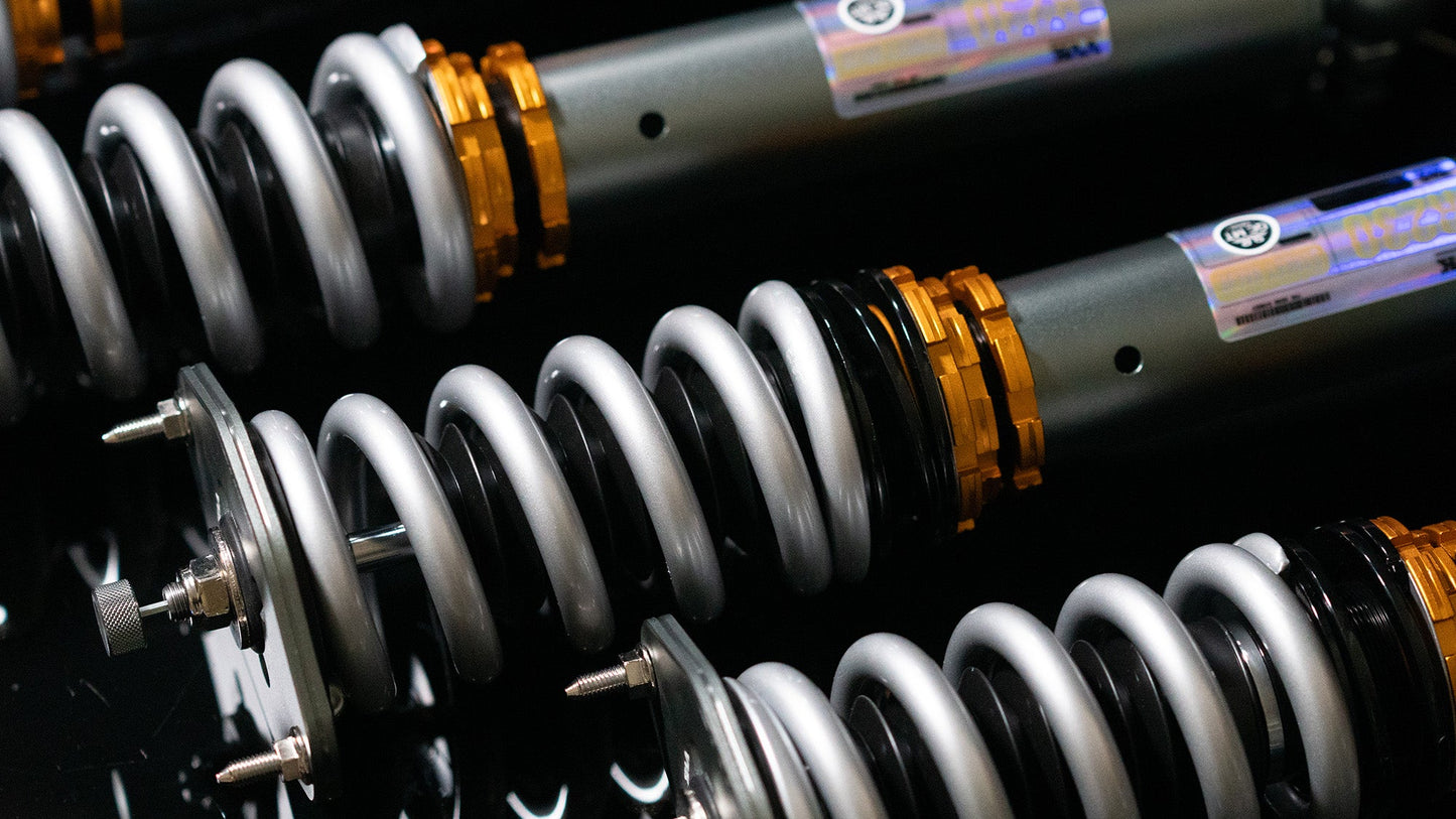 Mercedes SL280 R230 Coilover Conversion Kit with Adjustable Sway Bars and Power Steering