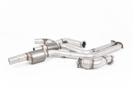 Milltek - BMW F87 M2 Competition Large Bore Downpipe Pair with Hi-Flow Sports Catalysts (For Milltek Cat-Back)