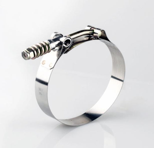 Light Duty Spring Loaded T-Bolt Clamp 304 Stainless - For 2.500" ID Silicone (Clamping Range: 2.69" - 2.99")