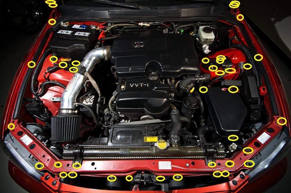 Lexus IS300 (1998-2005) Titanium Full Engine Bay Kit