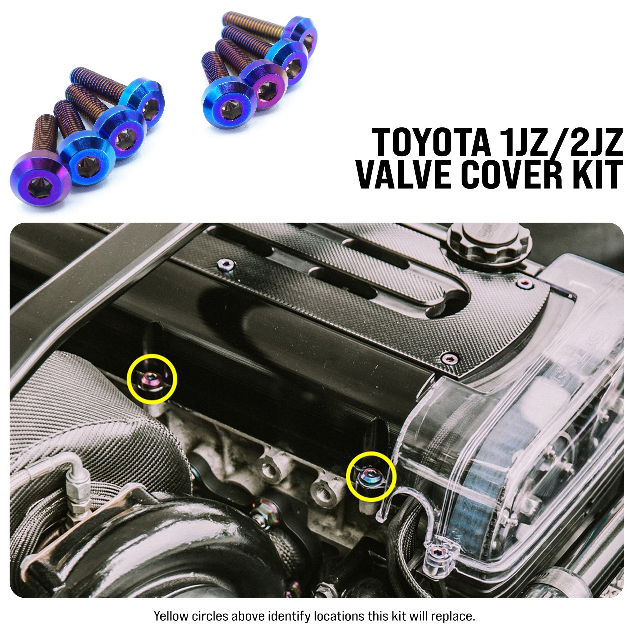1JZ-GTE | 2JZ-GTE Titanium Valve Cover Kit - Island Racewerks