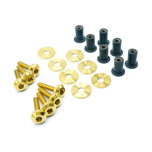 Titanium Hardware Radiator Shroud Kit - Toyota GR Corolla (2023+)