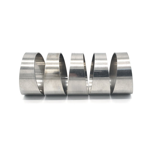 4.000" OD x 0.039" (1mm) Short Radius (1D) Pie Cut CP1 Titanium (45° Bend - 5 Pieces Total)