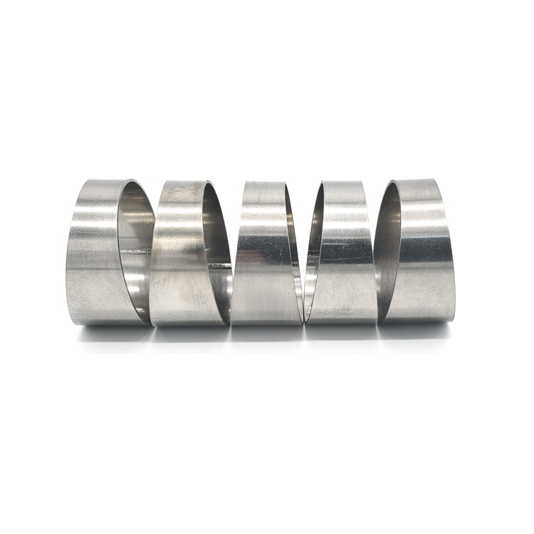 1.500" 16ga Long Radius (1.5D) Pie Cut 304 Stainless (45° Bend - 5 Pieces Total)