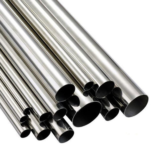 2.375" OD x 16ga (0.065") Round Tube - Polished OD - 304 Stainless - 2 Foot Length