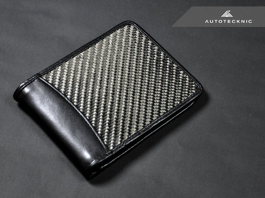 AutoTecknic Textured Matte Carbon Fiber Bi-Fold Wallet
