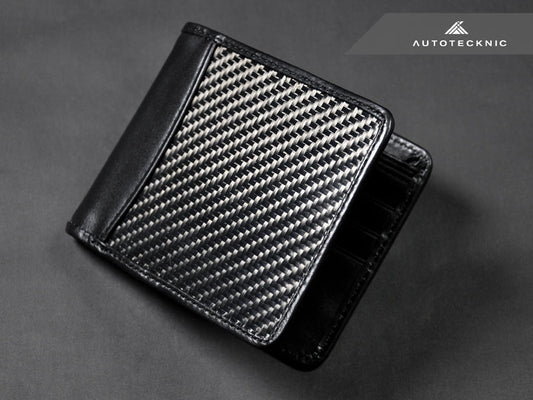 AutoTecknic Textured Matte Carbon Fiber Bi-Fold Wallet