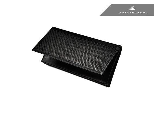 AutoTecknic Carbon Fiber Long Leather Wallet Pouch