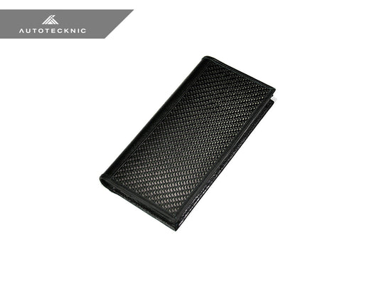 AutoTecknic Carbon Fiber Leather Checkbook Holder