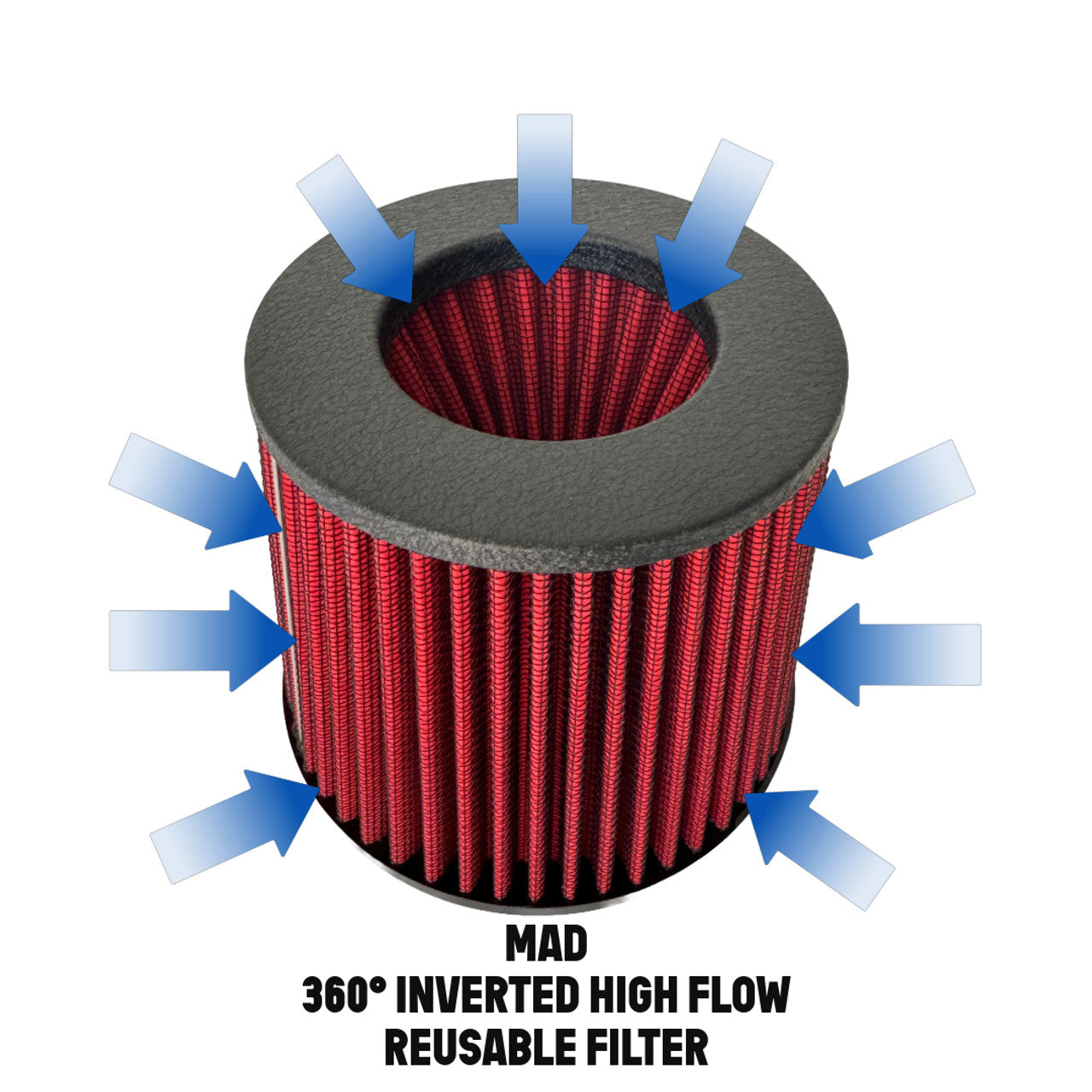 MAD - High Flow Air Intake W/ Heat Shield || F3X B58