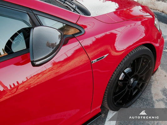 AutoTecknic Replacement Carbon Mirror Covers - Volkswagen Golf R/ Golf GTI MK7 Pre-Facelift