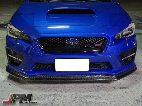 [JPMCarbon] CS Style Carbon Fiber Front Bumper Add-on Lip Fits For 2015-2017 Subaru WRX / STI Only