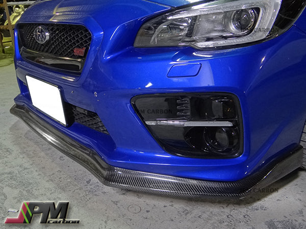 [JPMCarbon] CS Style Carbon Fiber Front Bumper Add-on Lip Fits For 2015-2017 Subaru WRX / STI Only
