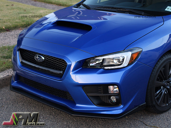 [JPMCarbon] STI Style Carbon Fiber Front Bumper Add-on Lip Fits For 2015-2017 Subaru WRX / STI Only