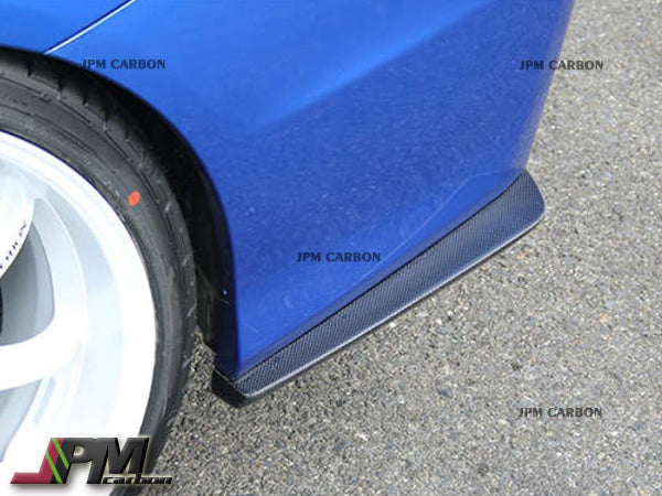 [JPMCarbon] CS Style Carbon Fiber Rear Bumper Add-on Splitter Lips Fits For 2015-2021 Subaru WRX / STI Only