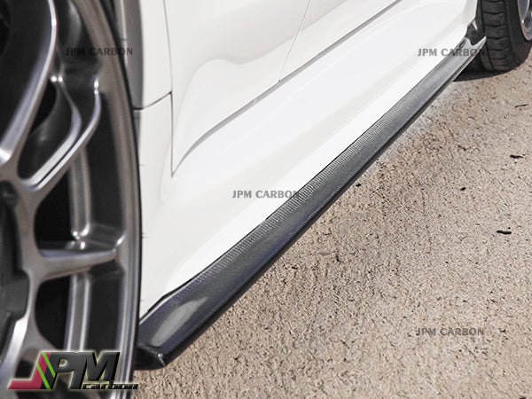[JPMCarbon] CS Style Carbon Fiber Side Skirt Add-on Lips Fits For 2015-2021 Subaru WRX / STI Only